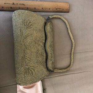 Beautiful vintage beaded evening bag— good condition— at least 60yrs old-